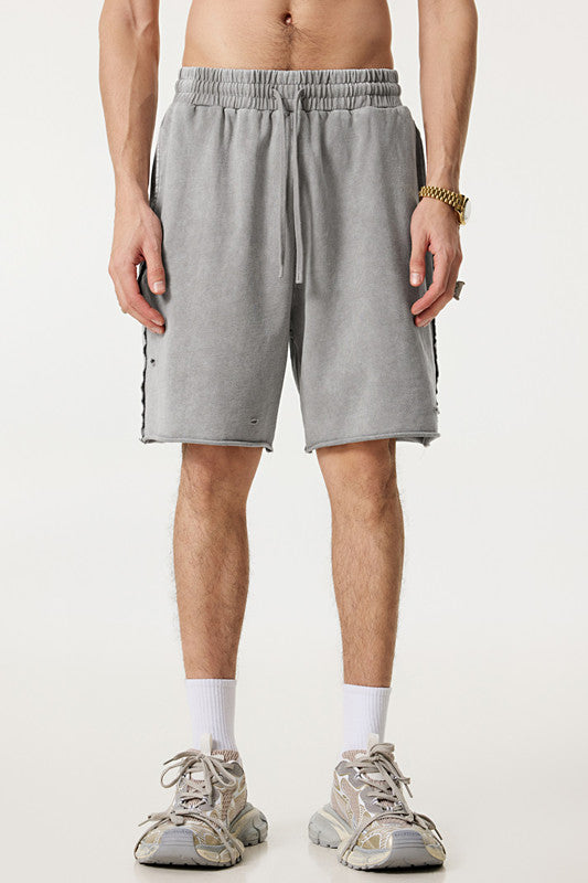 310GSM Pigment Dyed Distressed Washed Short