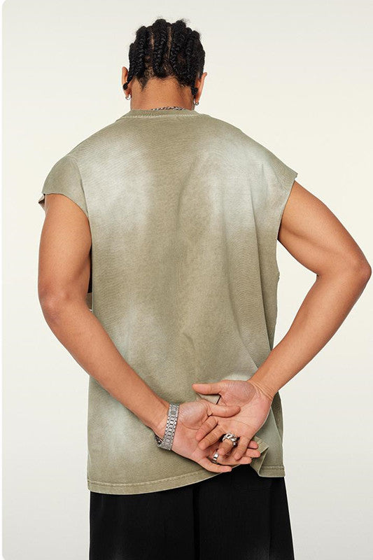 310GSM?Sun Fade Vintage Muscle Tee