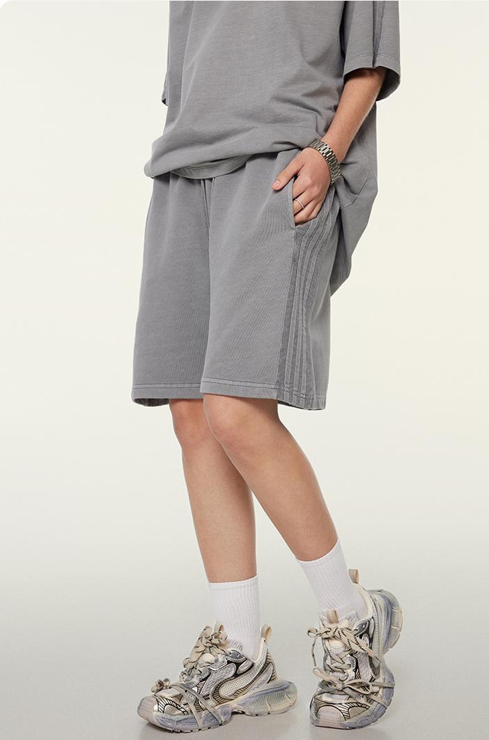 350GSM Pigment Dyed Side Stripe Short