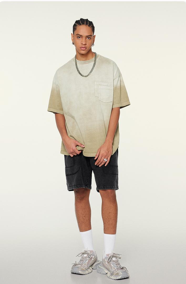 310GSM Gradient Sprayed Tee