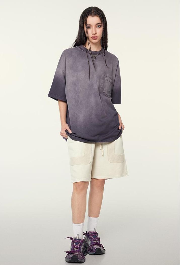 350GSM Washed Patchwork Short