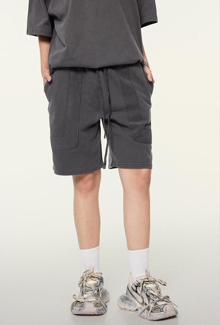 350GSM Washed Patchwork Short