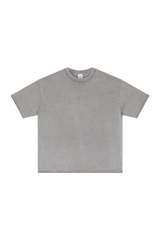 275GSM Distressed Pigment Dyed Tee