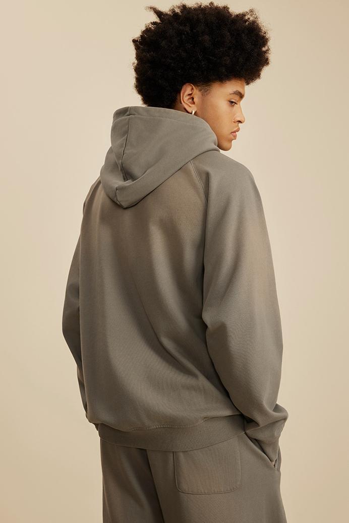 Fleece Gradient Washed Hoodie