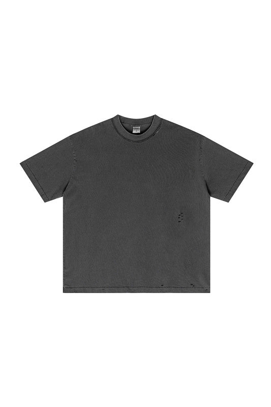 275GSM Pigment Dyed Distressed?Tee