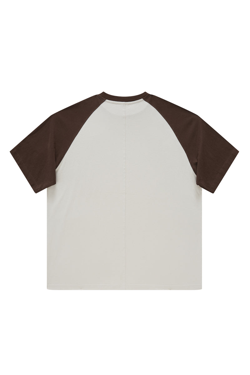 Contrast Sleeve Basic Tee