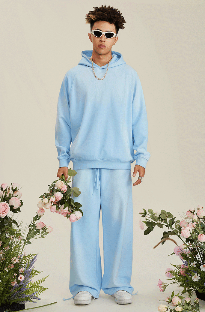 Fleece Gradient Washed Hoodie