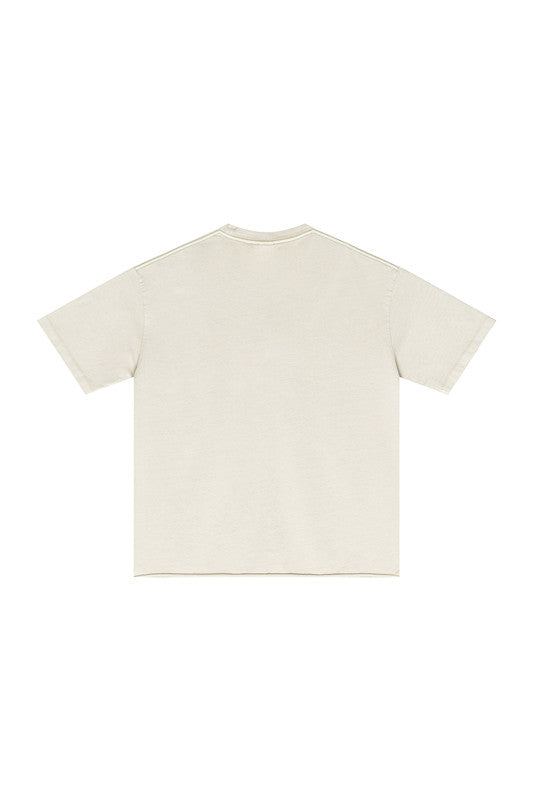 275GSM Pigment Dyed Distressed Tee