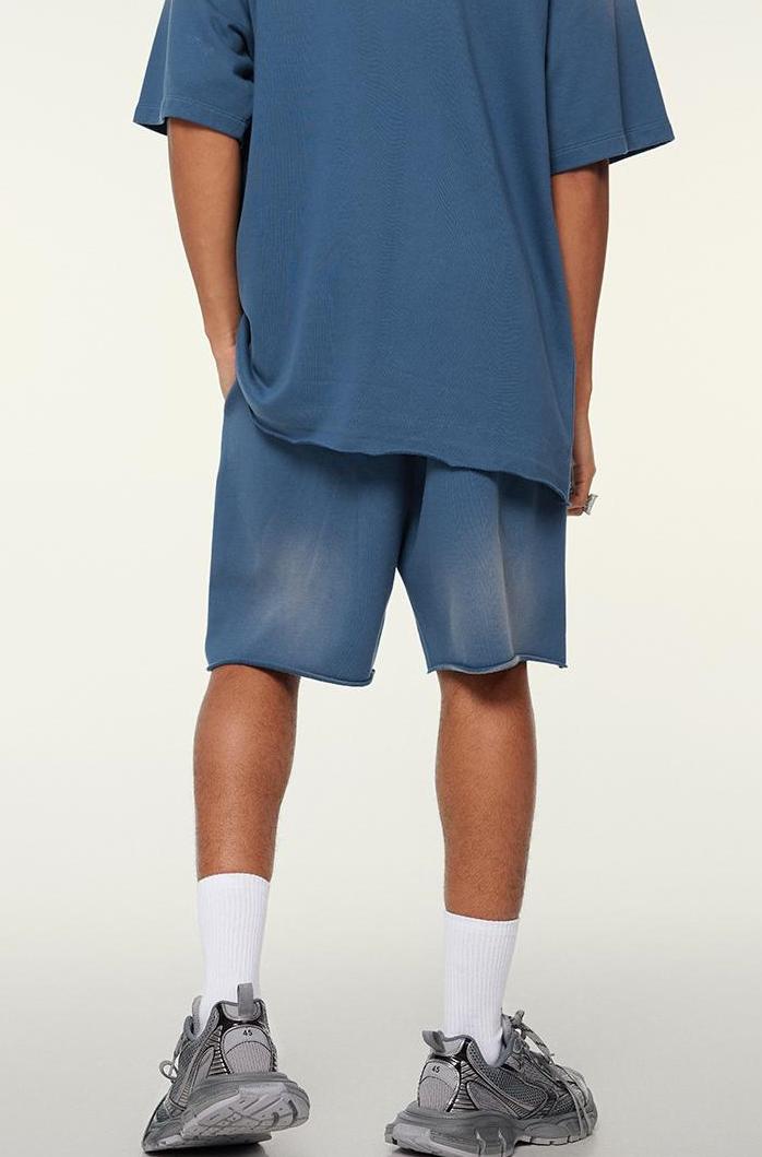 300GSM Sun Fade Distressed Short