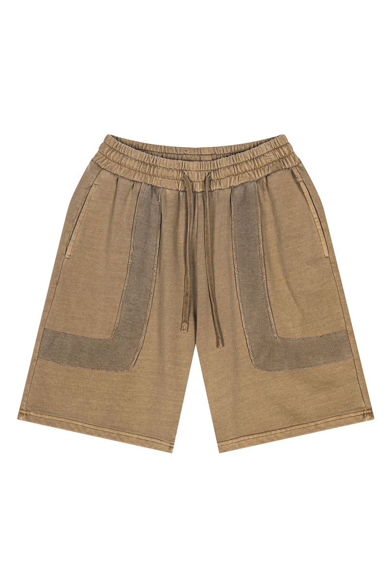 350GSM Washed Patchwork Short