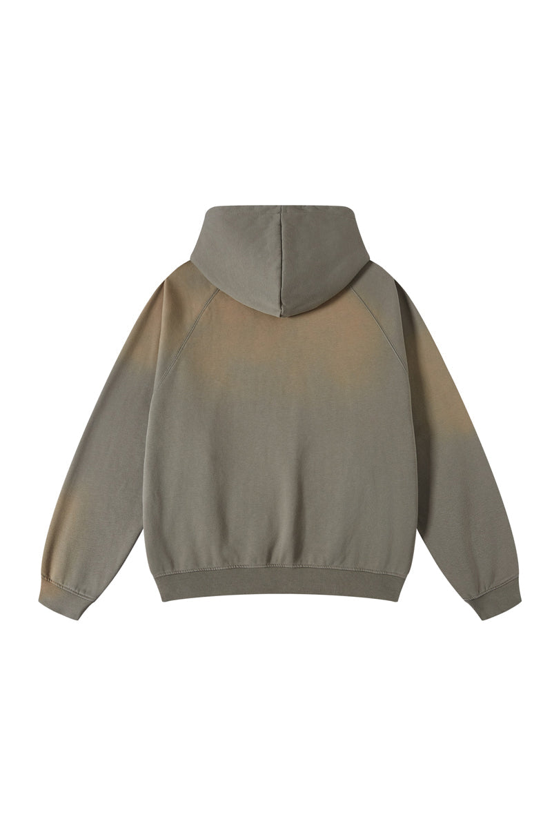 Fleece Gradient Washed Hoodie