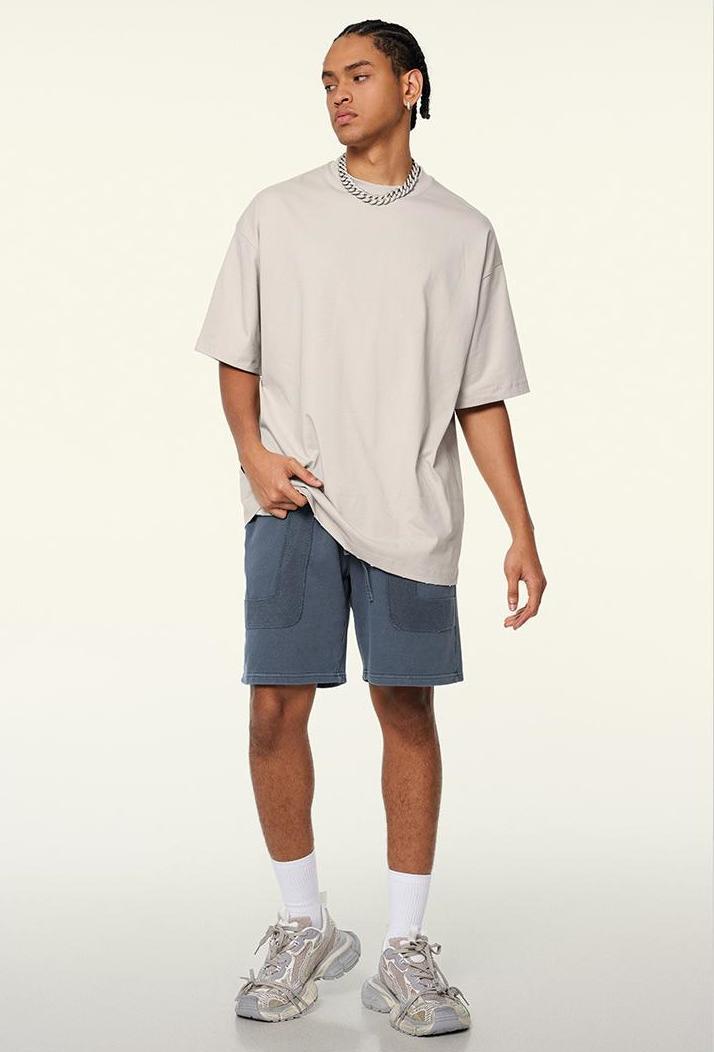 350GSM Washed Patchwork Short