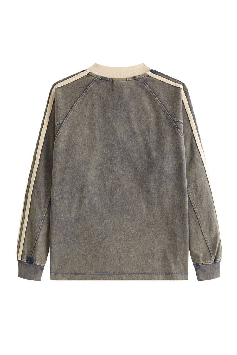 Kids Washed Stripe Crew