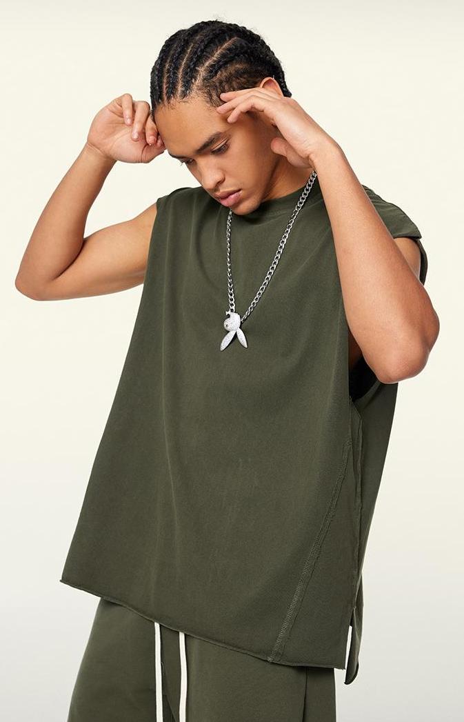 270GSM Distressed Vintage Muscle Tee