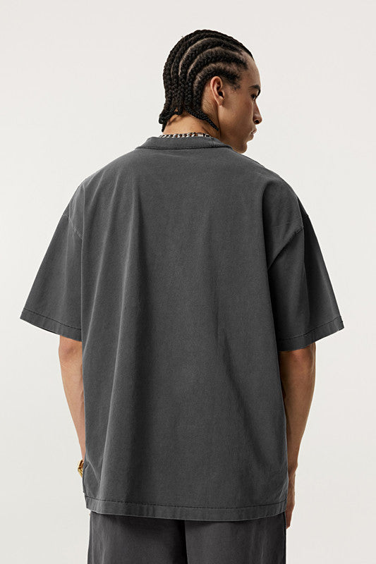 275GSM Pigment Dyed Distressed?Tee