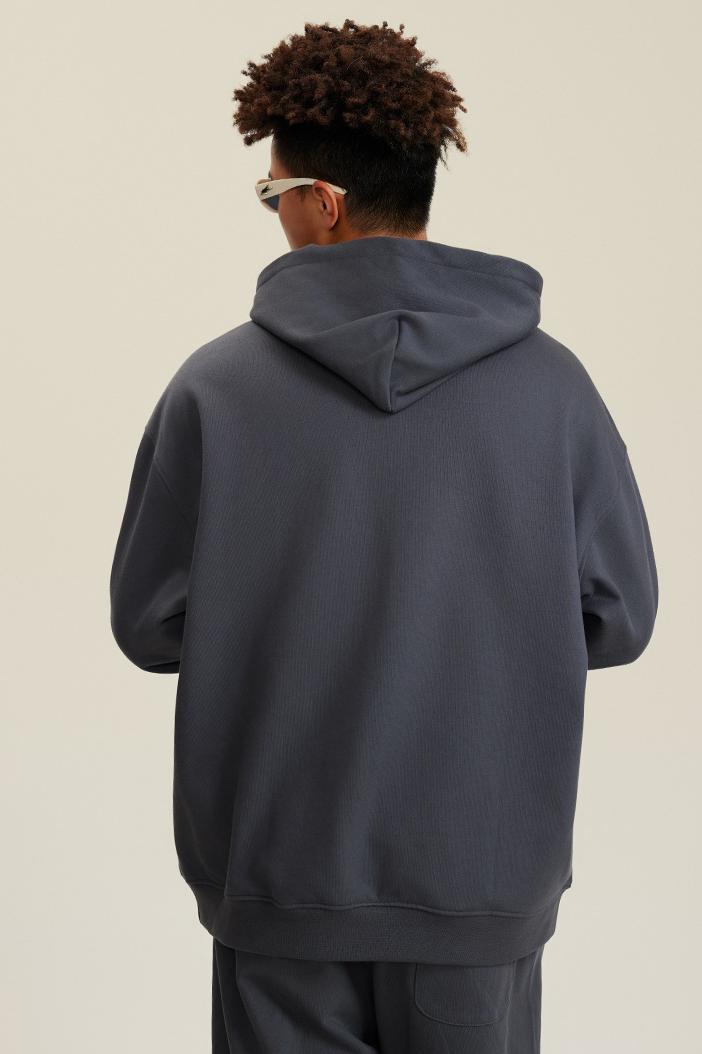 445G Solid Basic Hoodie