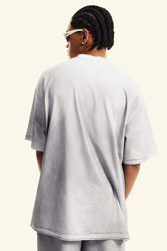230GSM Sorona Material Dirty Effect Tee
