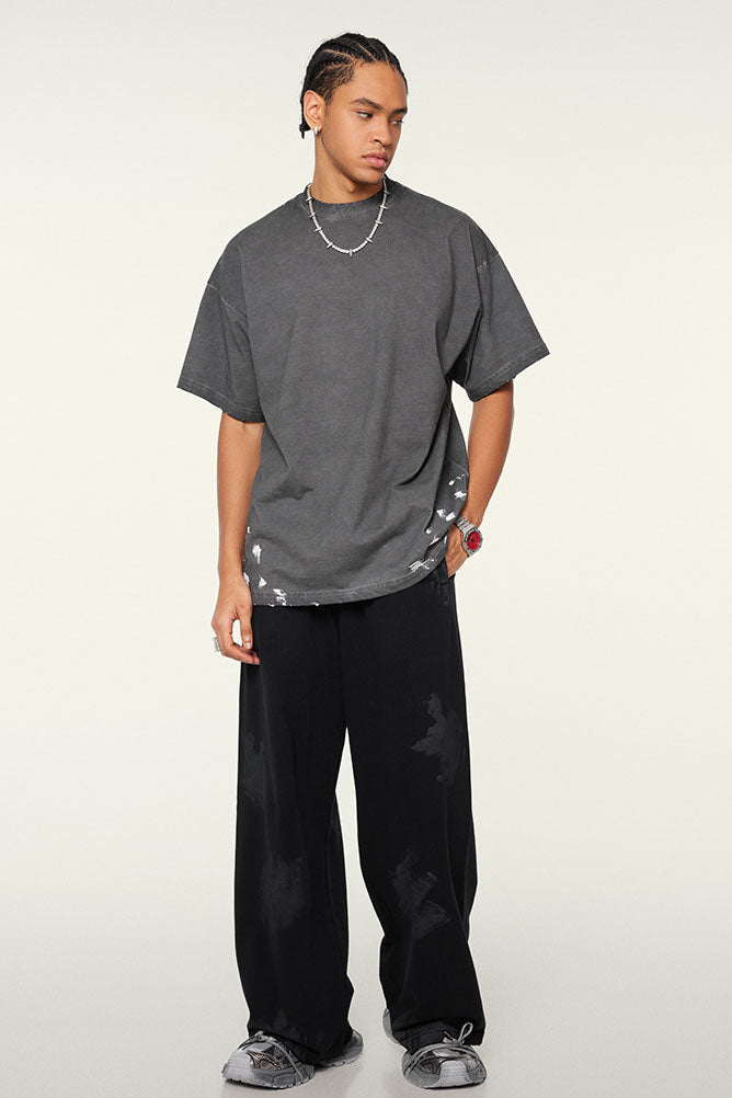 380GSM Brush Dyed Washed Sweatpants