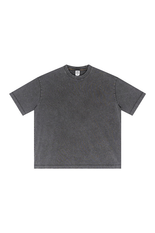 285GSM Pigment Dyed Washed Tee