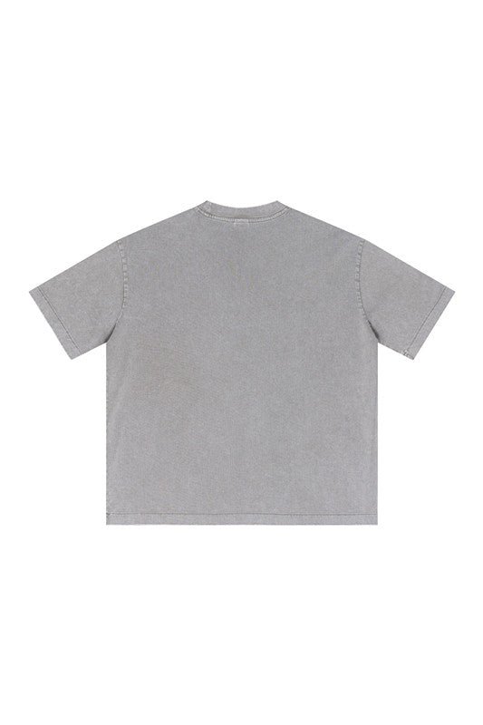 285GSM Pigment Dyed Washed Tee