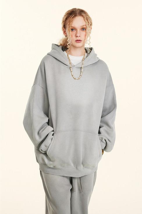 332GSM Gradient Sprayed Fleece Hoodie