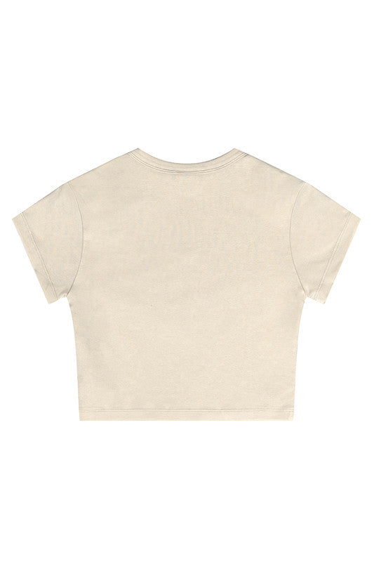 235GSM Pigment Dyed Crop Tee