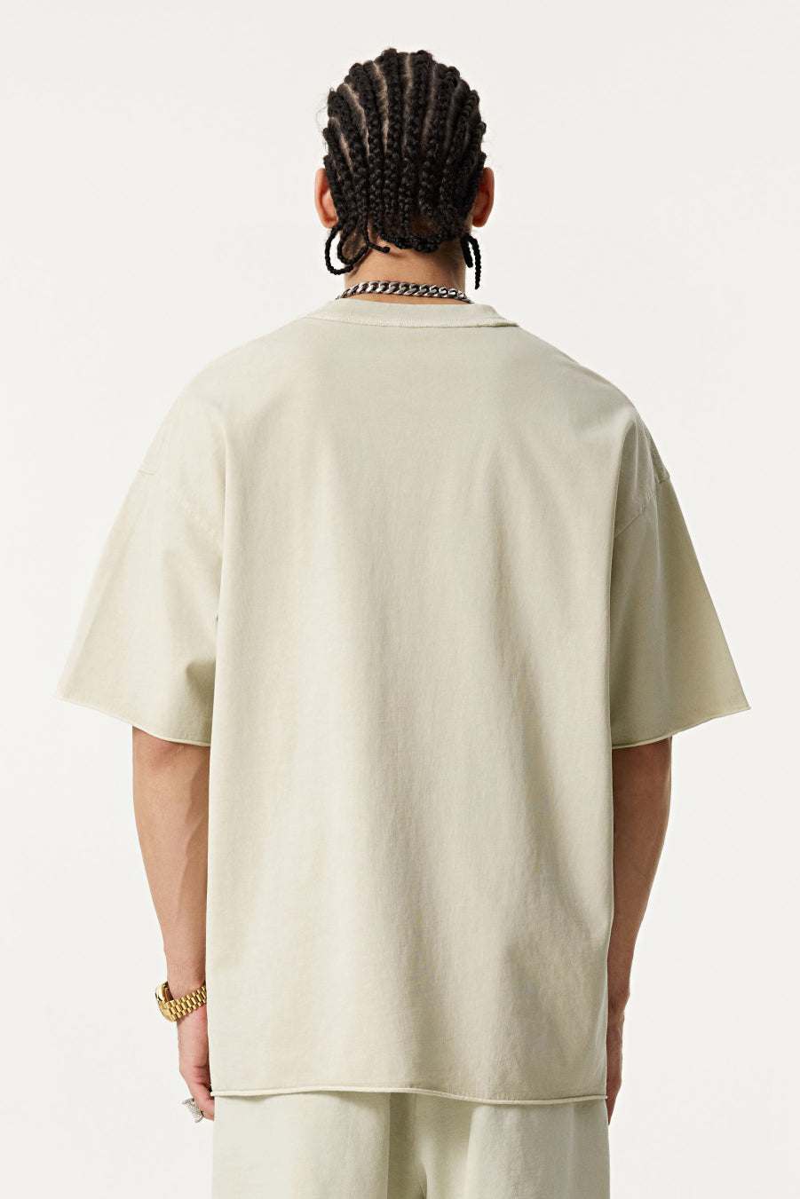 275GSM Distressed Pigment Dyed Tee