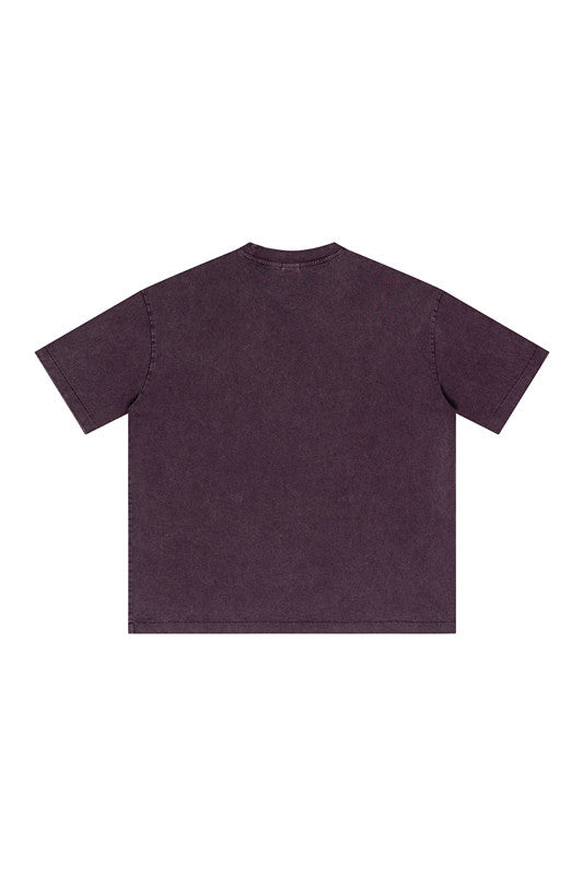 285GSM Pigment Dyed Washed Tee