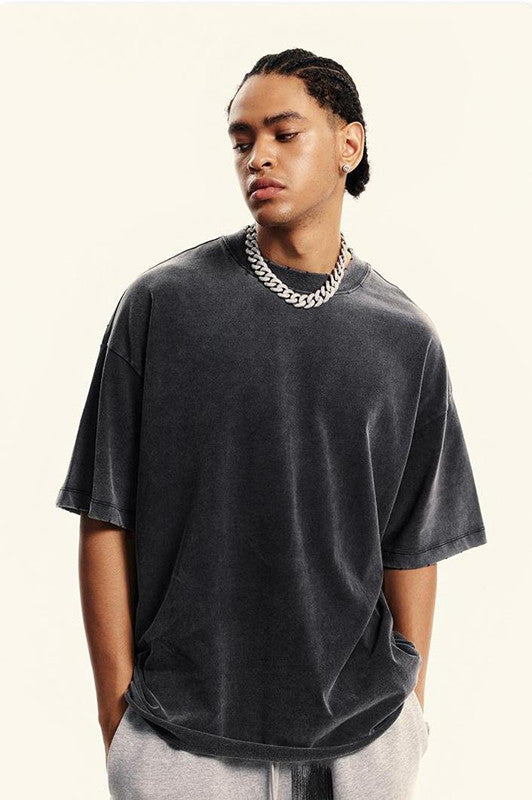 250GSM Distressed Gradient Washed Tee