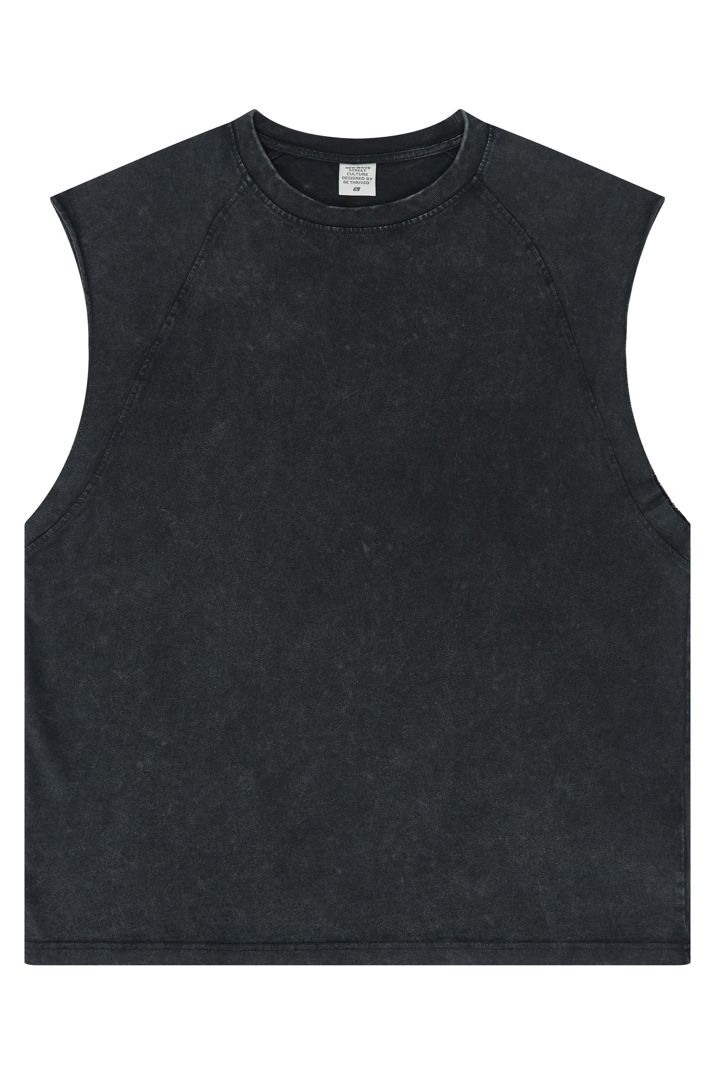 Washed Sleeveless Muscle Tee