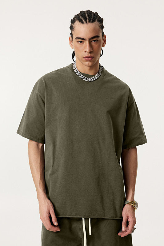 275GSM Pigment Dyed Distressed Tee