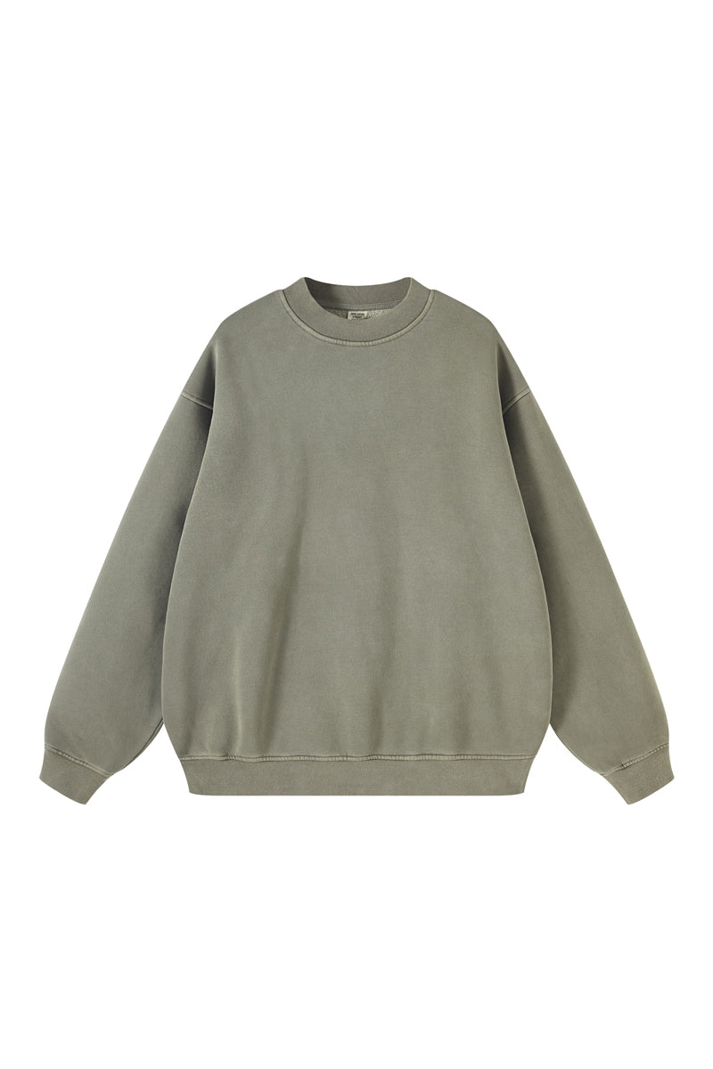 355G Washed Fleece Crew