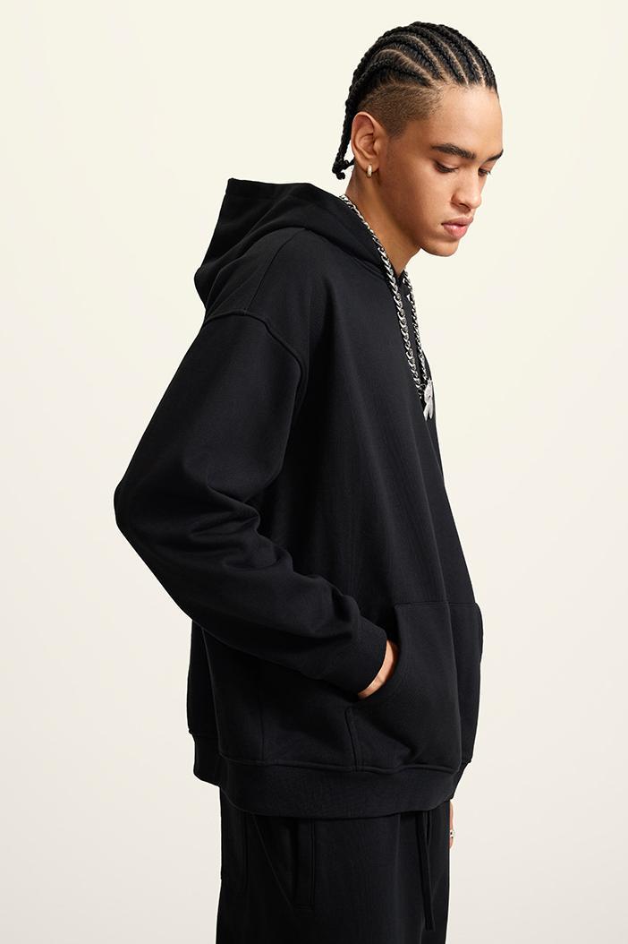 445G Solid Basic Hoodie