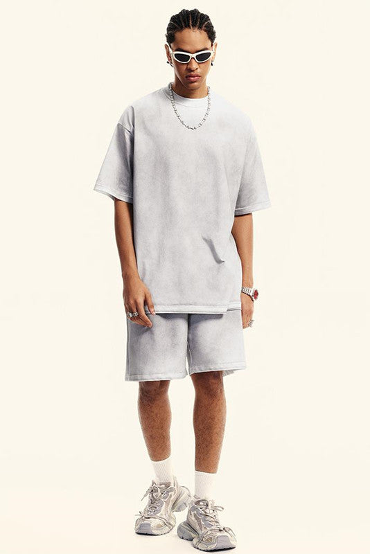 230GSM Sorona Material Dirty Effect Tee