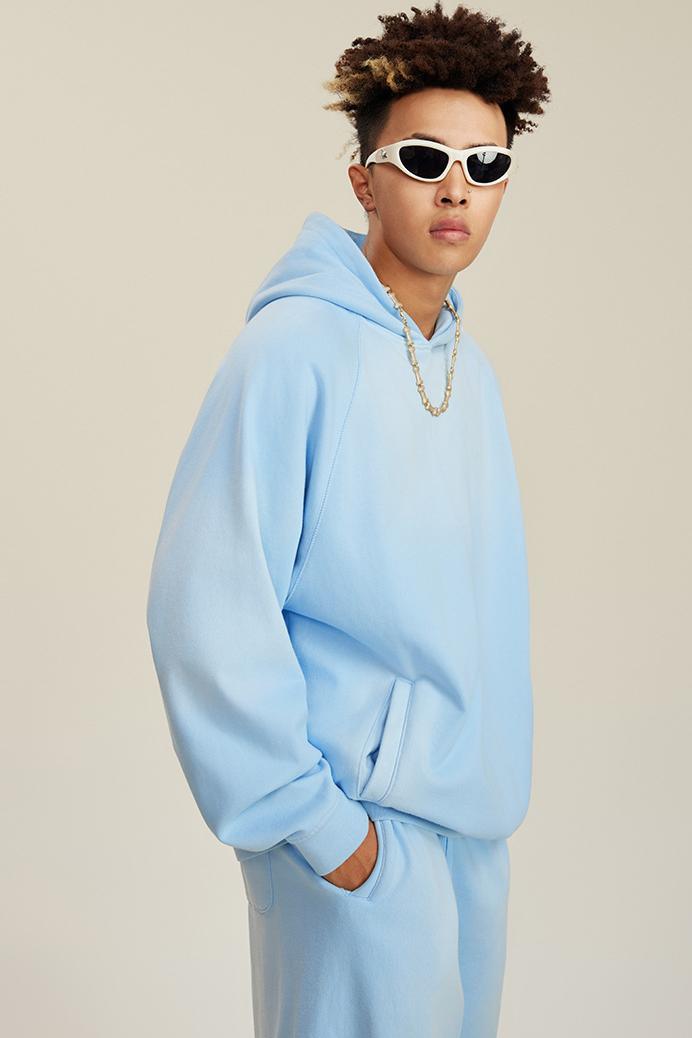 Fleece Gradient Washed Hoodie