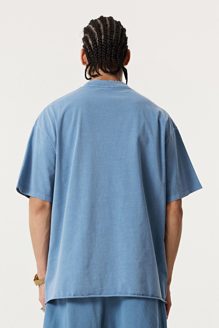 275GSM Pigment Dyed Distressed Tee
