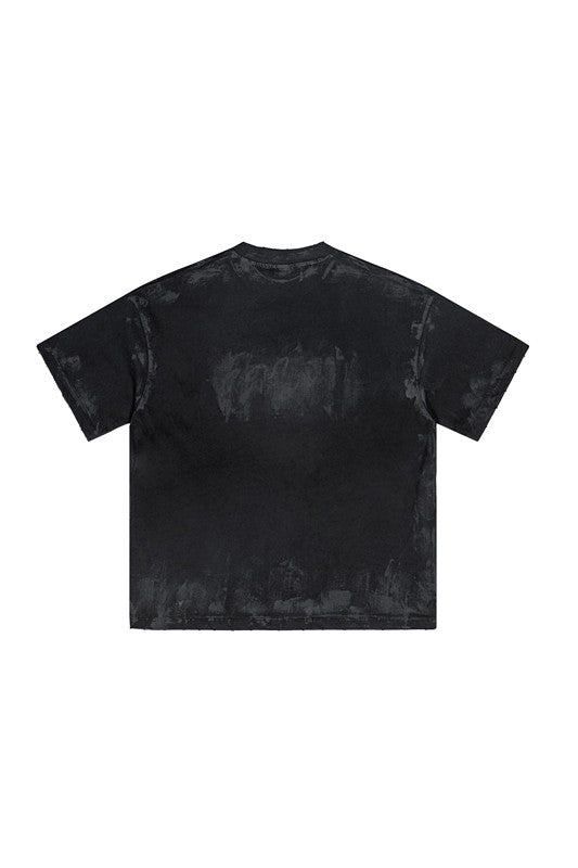 305GSM Distressed Dirty Effect Tee