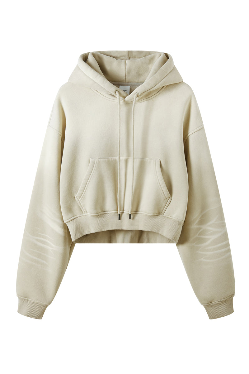 Washed Gradient Fleece Hoodie