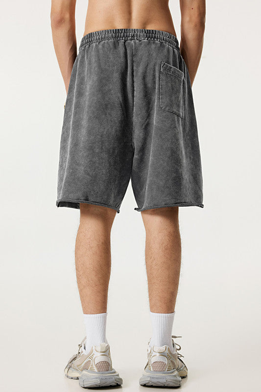 310GSM Pigment Dyed Distressed Washed Short