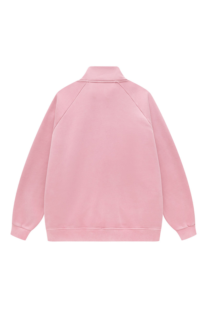Washed Fleece Zipper Jacket