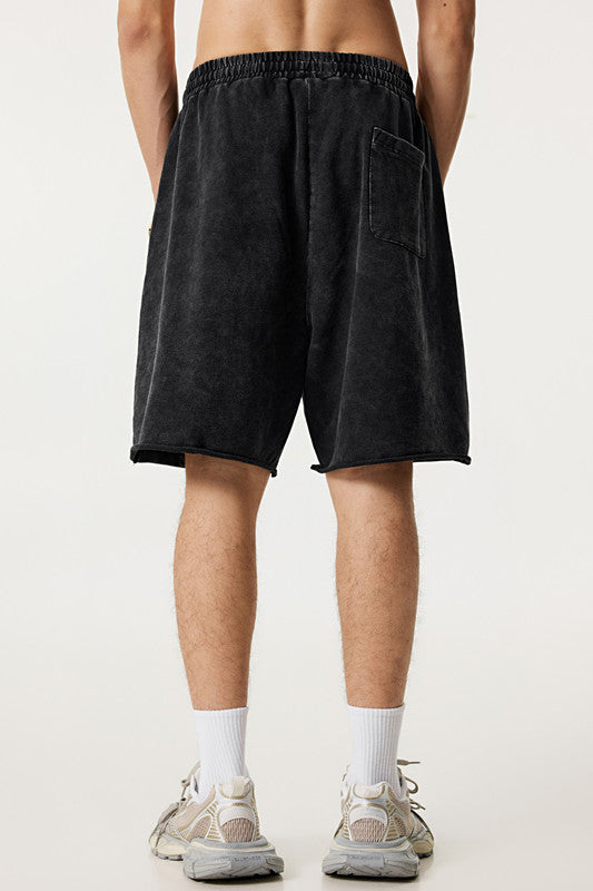 310GSM Pigment Dyed Distressed Washed Short