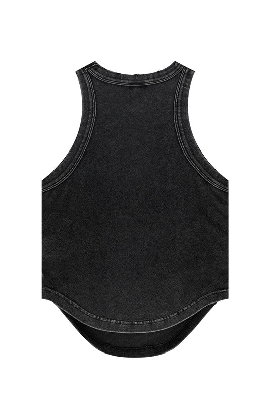 235GSM Ruched Coolness Material Washed Vest