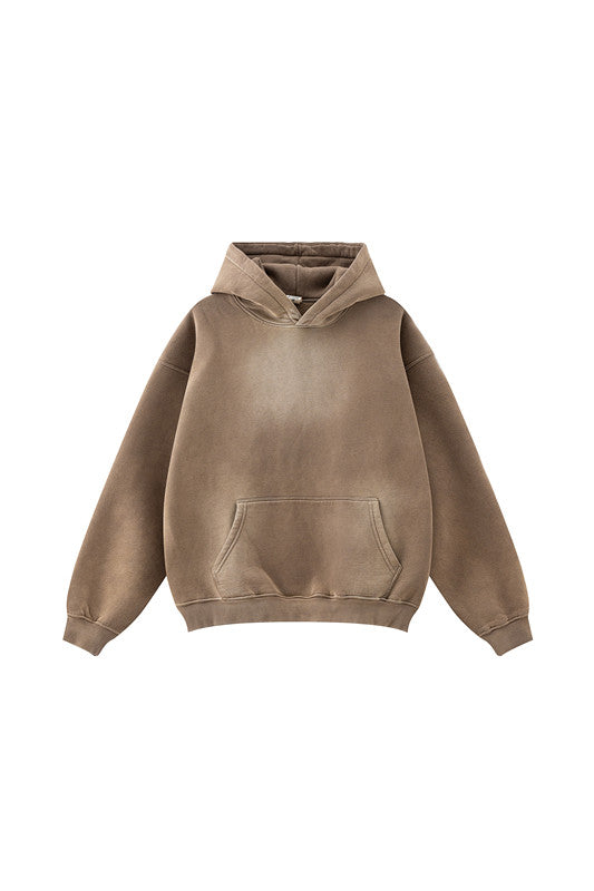 332GSM Gradient Sprayed Fleece Hoodie