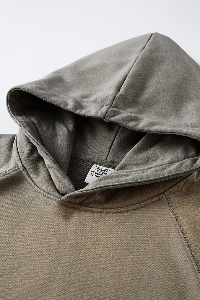 Fleece Gradient Washed Hoodie