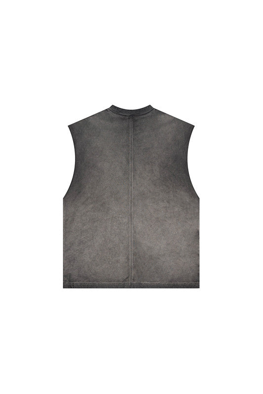 250GSM Washed Out Gradient Muscle Tee
