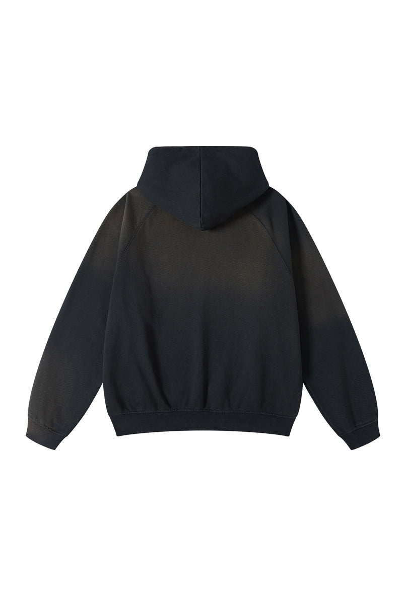 Fleece Gradient Washed Hoodie
