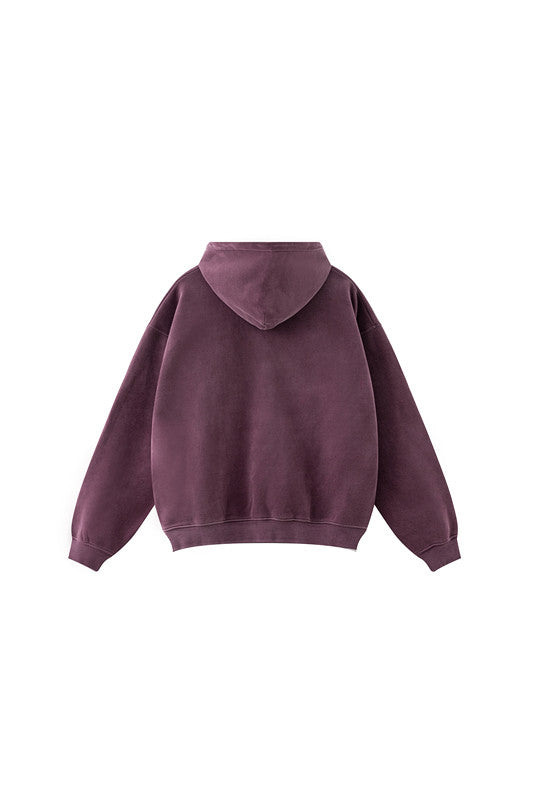 332GSM Gradient Sprayed Fleece Hoodie