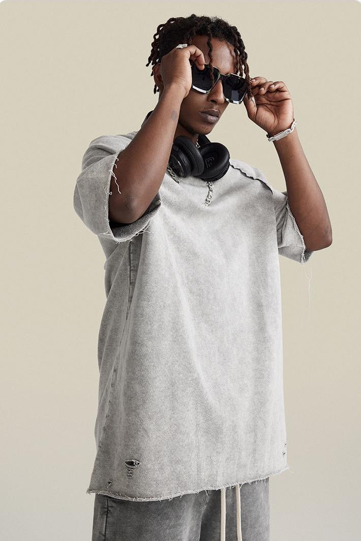 Washed Distressed Tee