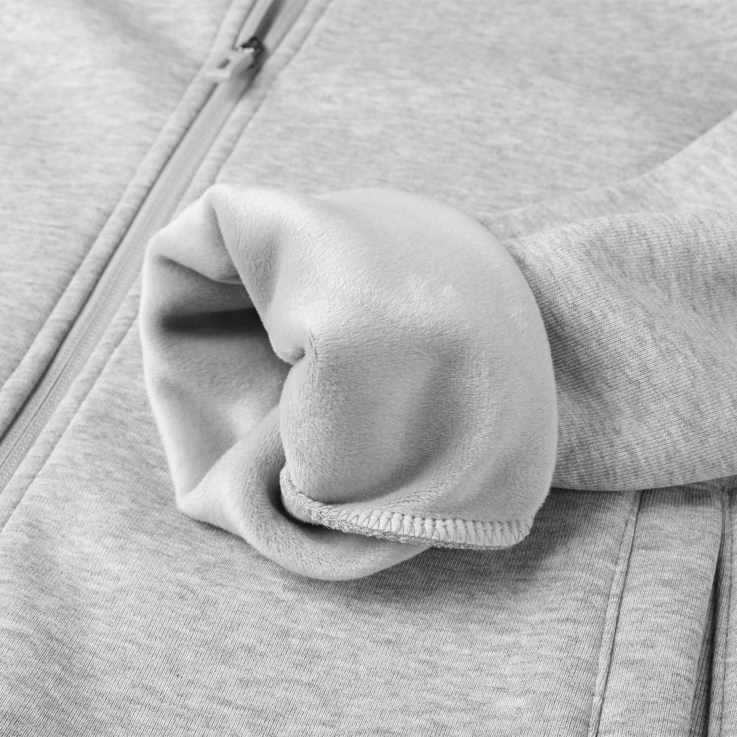 430 GSM Lined Sweater Customized Cardigan Zipper Sweater