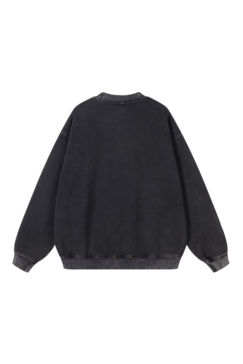 355G Washed Fleece Crew